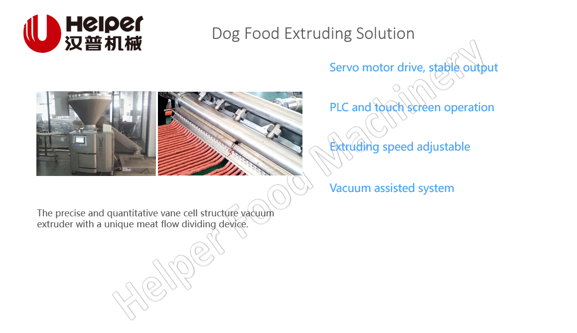 Dog food extruding solution Dog food extruding solution
